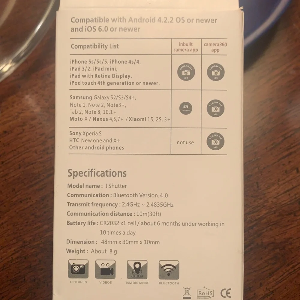 Bluetooth remote for taking pictures and videos - Picture 3 of 4